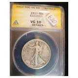1919 50 CENT ANACS UG10