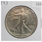 1943 WALKING LIBERTY HALF DOLLAR