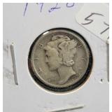 1920 MERCURY DIME