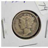 1924 MERCURY DIME