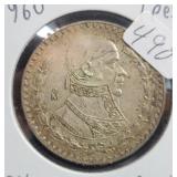1960 MEXICO SILVER PESO