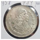 1958 MEXICO SILVER PESO