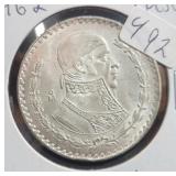 1962 MEXICO SILVER PESO