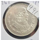 1961 MEXICO SILVER PESO