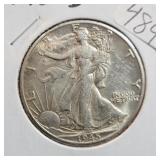 1945-D WALKING LIBERTY HALF DOLLAR