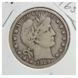 1909 BARBER HALF DOLLAR