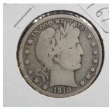 1910-S BARBER HALF DOLLAR