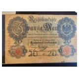 1914 GERMANY 20 MARKS