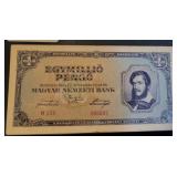 1945 HUNGARY 1 MILLIO PENGO