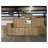 12pc SONOMA SAND CABINET SET W/ 42" UPPERS
