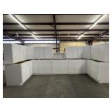 16pc ARCADIA WHITE CABINET SET W/ 30" UPPERS