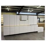 15pc NOBILIA ALPINE WHITE CABINET SET 40" UPPERS