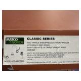 MATCO TWO HANDLE CHROME LAVATORY FAUCET