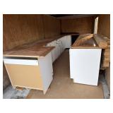 USED WHITE CABINET BASES AND COUNTER TOP