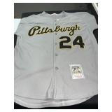 AUTH. 1992 BARRY BONDS PITTSBURGH PIRATES JERSEY