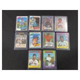 10 "SIGNED" BASEBALL CARDS IN PLASTIC
