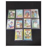 10 "SIGNED" BASEBALL CARDS IN PLASTIC