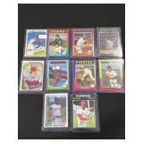 10 "SIGNED" BASEBALL CARDS IN PLASTIC