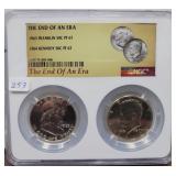 "THE END OF AN ERA" 1963 FRANKLIN HALF NGC: PF67 &
