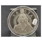 LAKOTA "CRAZY HORSE" 5 OZ SILVER ROUND