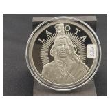 LAKOTA "CRAZY HORSE" 5 OZ SILVER ROUND