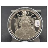 LAKOTA "CRAZY HORSE" 5 OZ SILVER ROUND