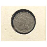 1865 III CENT NICKEL
