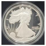 2023-S PROOF SILVER EAGLE - BOX AND COA