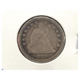 1860 SEATED LIBERTY QUARTER