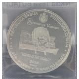 2018 ROS 1 OZ SILVER 100 DINAR - NIKOLA TESLA -