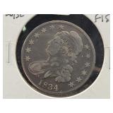 1834 CAPPED BUST HALF DOLLAR