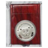 "BANK OF KAOHSIUNG" 1 OZ SILVER MEDALLION -