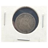 1852 SEATED LIBERTY HALF DIME