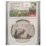 2015 CHINA S10Y PANDA - EARLY RELEASES - NGC: MS70