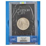 1883-CC GSA MORGAN SILVER DOLLAR NGC GRADED MS 65