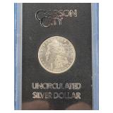 1883-CC GSA MORGAN SILVER DOLLAR - BOX AND COA