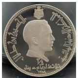 1969 3/4 DINAR-THE KINGDOM OF JORDAN SILVER PROOF