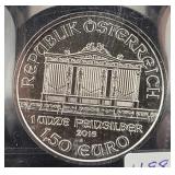 2016 AUSTRIA 1 OZ SILVER ROUND