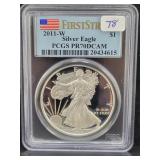 2011-W SILVER EAGLE - FIRST STRIKE - PCGS:PR70DCAM