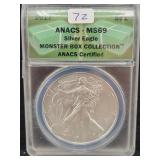 2017 SILVER EAGLE - MONSTER BOX COLLECTION -