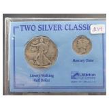 TWO SILVER CLASSICS: 1936 MERCURY DIME AND