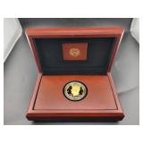 50TH ANN. KENNEDY HALF DOLLAR GOLD PROOF COIN -