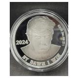 2024 TRUMP "BY DAWN I WIN" 1 OZ SILVER ROUND