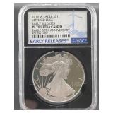 2016-W SILVER EAGLE - LETTERED EDGE - EARLY
