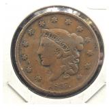 1837 LARGE CENT