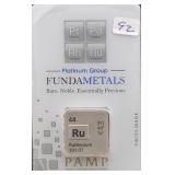 PLATINUM GROUP FUNDAMETALS - 1/2 OZ RUTHENIUM