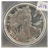 2000 SILVER EAGLE - THE DAWN OF A NEW MILLENNIUM