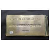 ENGLEHARD 100 TROY OZ 999+ FINE SILVER BAR -