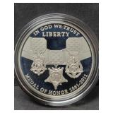2011-P PROOF MEDAL OF HONOR COMM. COIN - PROOF