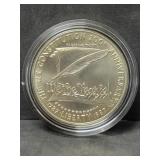 1987 CONSTITUTION SILVER DOLLAR - BOX AND COA